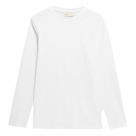 Koszulka z długim rękawem Longsleeve Męski Outhorn OTHAW22 TLONM013 biały