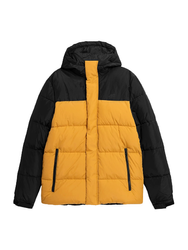 Kurtka Zimowa puchowa Męska 4F H4Z22 KUMP009 żółta
