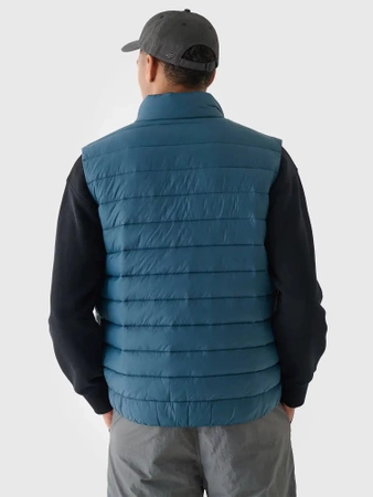 Bezrękawnik kamizelka męska 4FWAW24TVJAM145 morska zieleń