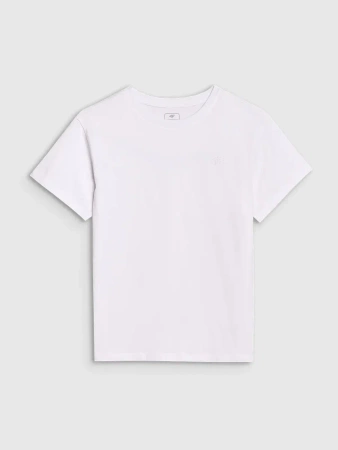 Dziewczęcy t-shirt koszulka 4FJWMM00TTSHF2332 biały