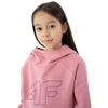 Bluza dresowa z kapturem dziewczęca 4F HJZ22 JBLD002 różowa