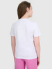 Koszulka dziewczęca 4F 4FJWAW25TTSHF2388 biała