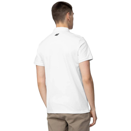 Koszulka Męska 4F Polo H4L22-TSM355 biała
