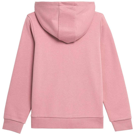 Bluza dresowa z kapturem dziewczęca 4F HJZ22 JBLD001 różowa