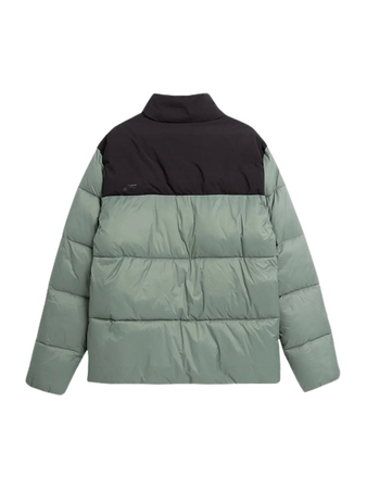 Kurtka Zimowa puchowa Męska 4F WAW23TDJAM348 oliwkowa