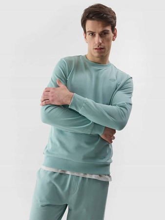 Bluza dresowa męska miętowa 4F WSS24 TSWSM1181