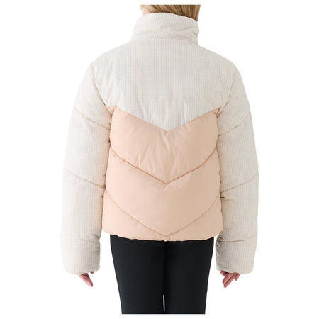 Kurtka puchowa dziecięca 4FJWAW25TDJAF614 kremowa