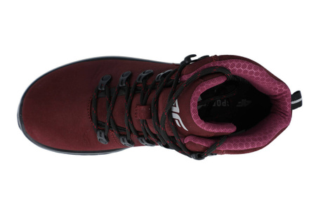 Buty Damskie Trekkingowe Jesienno Zimowe 4F OBDH261 bordowe