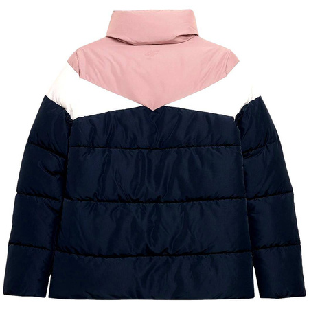 Kurtka Damska Zimowa Puchowa 4F H4Z21-KUDP007 GRANAT