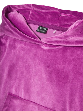 Bluza dresowa dziewczęca 4F 4FJWAW24TSWSF1216 różowa