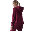 Bluza damska z kapturem 4FWMM00TSWSF1468 fiolet