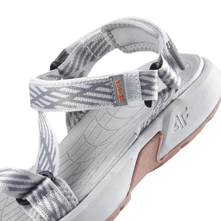 Sandały damskie 4F PATHWAY RSS24FSANF049 szare