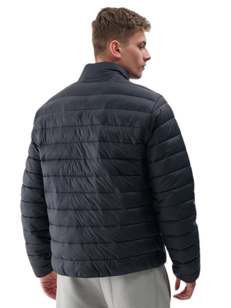 Męska kurtka puchowa pikowana 4F 4FWAW24TDJAM483 czarna