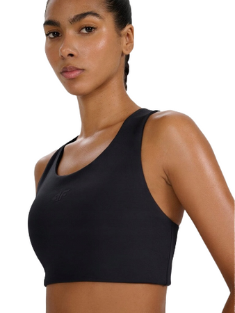 Biustonosz treningowy 4F 4FWMM00USBAF213 czarny