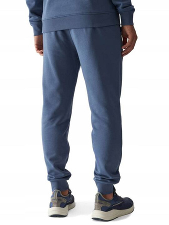 Spodnie długie męskie dresowe joggery 4FWMM00TTROM0943 denim