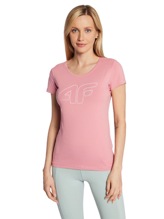 Koszulka T-shirt Damski 4F różowy H4Z22 TSD353