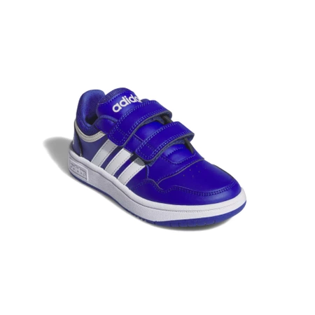 Buty dziecięce sportowe na rzepy adidas IH8013 HOOPS 3.0 niebieskie