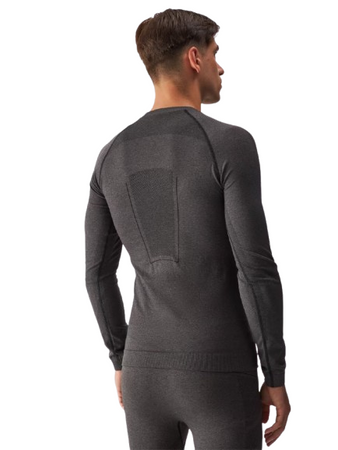 Bielizna termoaktywna bezszwowa męska 4F 4FWAW24USEAM174 czarny melanż