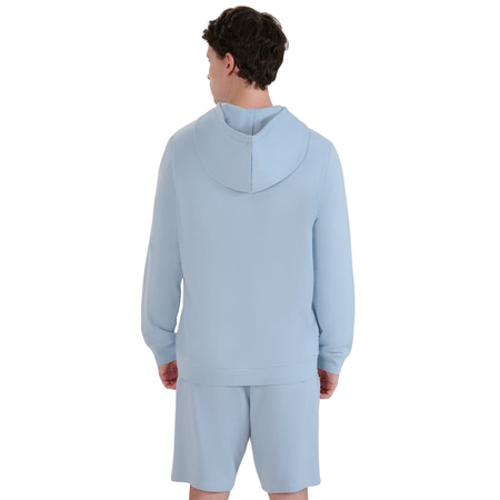 Męska bluza dresowa nierozpinana z kapturem 4FWSS25TSWSM1621 niebieski