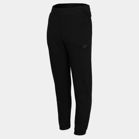 Spodnie dresowe joggery dziewczęce 4FJWMM00TTROF1189 czarny