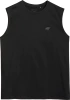 Koszulka męska beż rękawów tank top 4FWMM00TSLEM125 czarny
