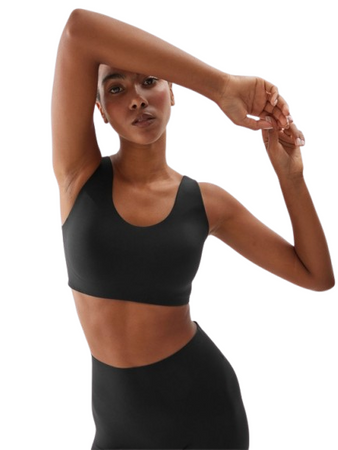 Biustonosz treningowy 4F 4FWAW24USBAF161 czarny