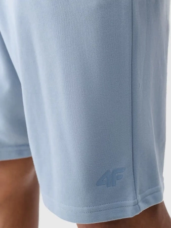Spodenki dresowe męskie 4FWSS25TSHOM571 jasny niebieski