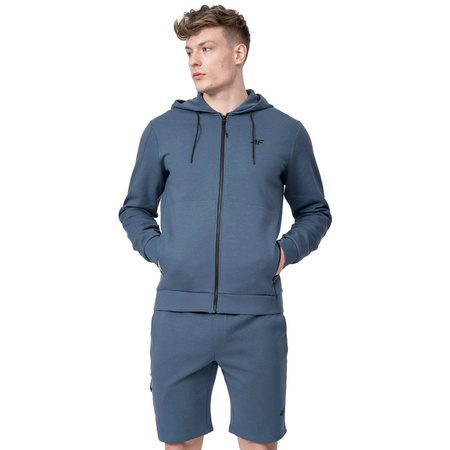 Bluza męska 4F rozpinana H4L22 BLM014 denim