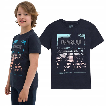 Koszulka chłopięca 4F JSS23 TTSHM289 granat