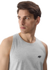 Koszulka męska tank top bez rękawów szary 4F WSS24 TSLEM076
