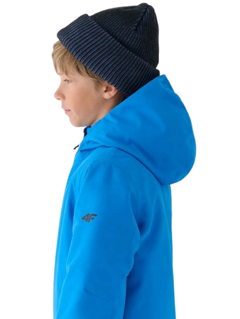 Kurtka chłopięca zimowa narciarska 4F 4FJWAW24TTJAM532 niebieska