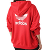 Adidas Originals bluza damska kolor czerwony z kapturem z nadrukiem IP0585