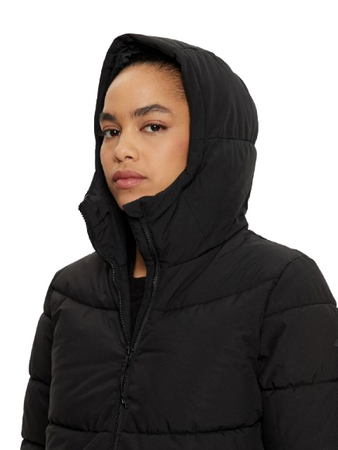 Damska kurtka puchowa pikowana 4F 4FWAW24TDJAF473 czarna