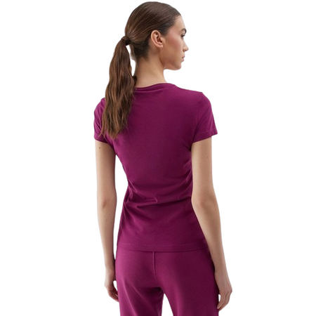 Koszulka damska 4F WSS24TTSHF1161 fioletowa