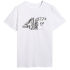 Koszulka męska t-shirt 4FWAW25TTSHM3132 biała