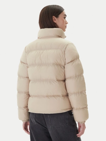 Kurtka damska zimowa adidas JX2947 SHORT PUFFER beżowa