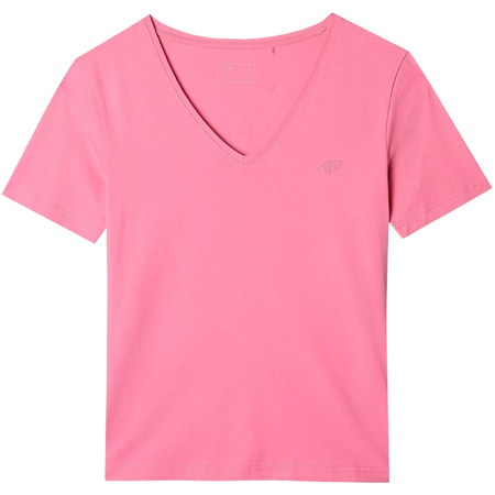 Koszulka damska 4FWAW24TTSHF1649 różowa