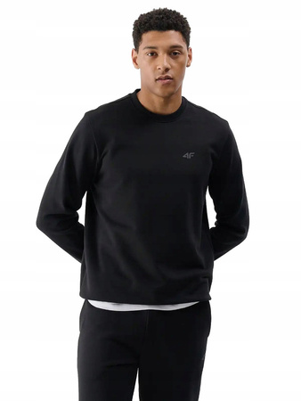 Bluza męska bez kaptura 4FWMM00TSWSM1767 czarny