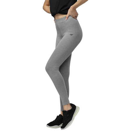 Legginsy Damskie klasyczne 4F H4L21-LEG010 SZARE