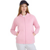Bluza rozpinana z kapturem damska 4FWMM00TSWSF1763 jasny róż