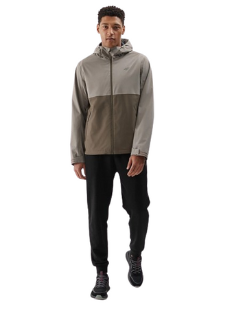 Kurtka męska z kapturem 4F WSS24-TTJAM444 beż