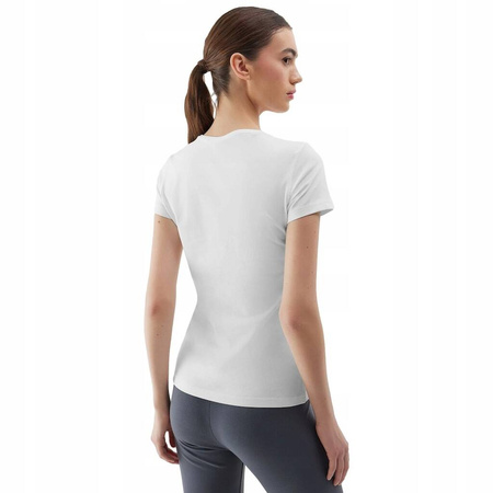 Koszulka damska 4F WSS24TTSHF1161 biała