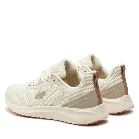 Buty sportowe damskie 4F z siatki na siłownię 4FMM00FSPOF027 kremowe