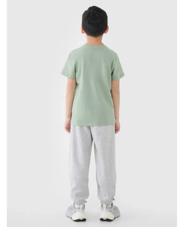 Spodnie dresowe chłopięce 4FJWMM00TTROM1188 szary