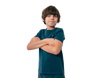 T-shirt Koszulka chłopięca 4F HJZ22 JTSM001 denim