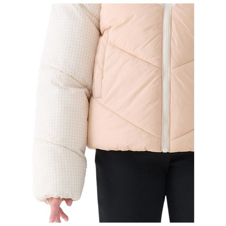 Kurtka puchowa dziecięca 4FJWAW25TDJAF614 kremowa