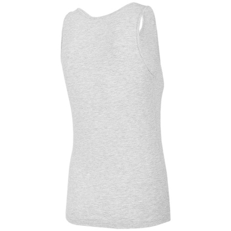 Koszulka bez rękawów Damska Top 4F NOSH4-TSD003 SZARA