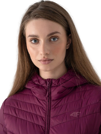 Kurtka Damska Pikowana Przejściowa 4F H4Z21-KUDP003 BURGUND