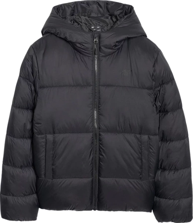 Kurtka dziecięca zimowa puchowa 4FJWAW25TDJAM620 czarna