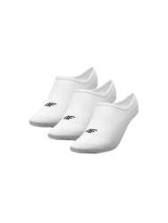 Skarpetki damskie stopki 4F (3PAK) 4FWMM00USOCF473 białe